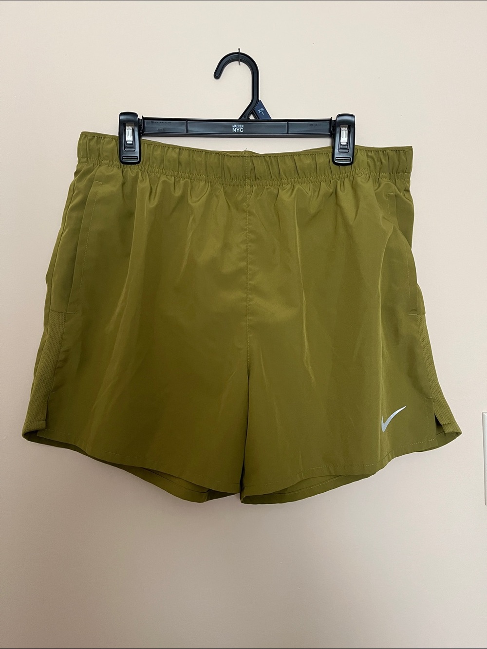 Nike Olive Green Training Shorts with Swoosh